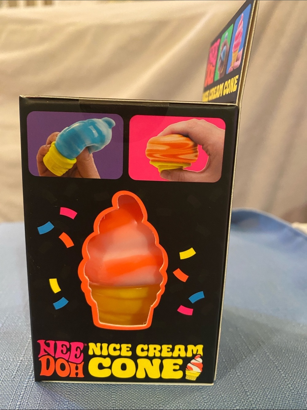 ORANGE-NIB Viral Squishy Squish Needoh Nice Ice Cream Cone - 100% AUTHENTIC - Picture 4 of 6